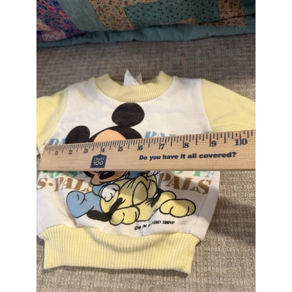 Disney Baby Mickey Mouse 90s Vintage Toddler Crewneck Sweatshirt Size 0-6 Months - Picture 5 of 6